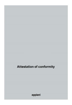 attestation of conformity